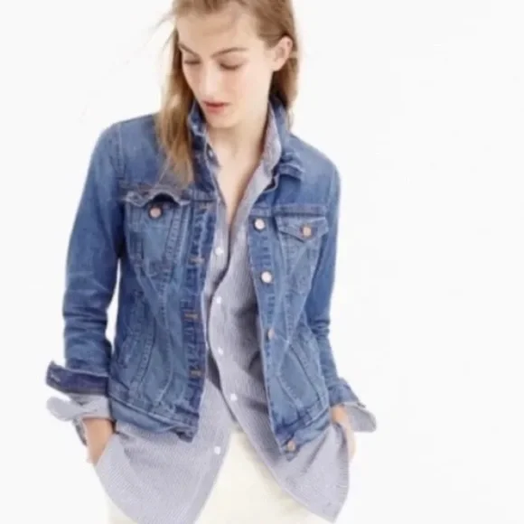 J.Crew Denim Jacket Women’s Sz XS - Picture 1 of 9